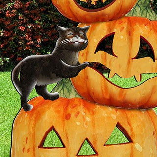 Scary Stacking Pumpkin Halloween Outdoor Decor by G. DeBrekht - Thanksgiving Halloween Decor - 8158415F