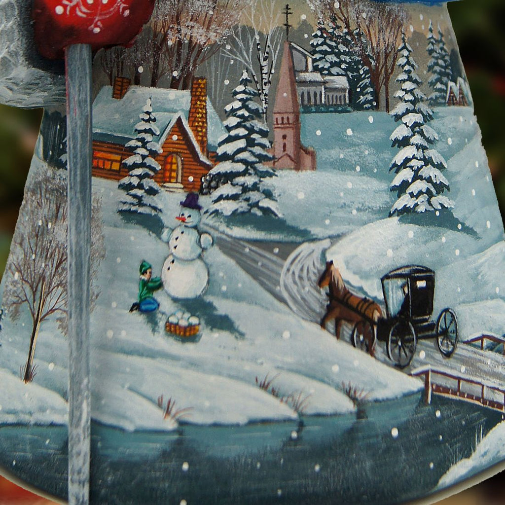 Retro Village Santa Hand-Painted WOODCARVED Masterpiece by G. DeBrekht - Christmas Decor - 821477 *** PRE-ORDER - Handmade Just for You! ***