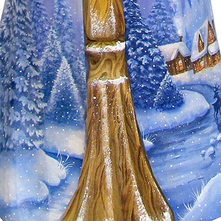 Dusk to Dawn Angel Hand-Painted WOODCARVED Masterpiece by G. DeBrekht - Nativity Holiday Decor - L24121