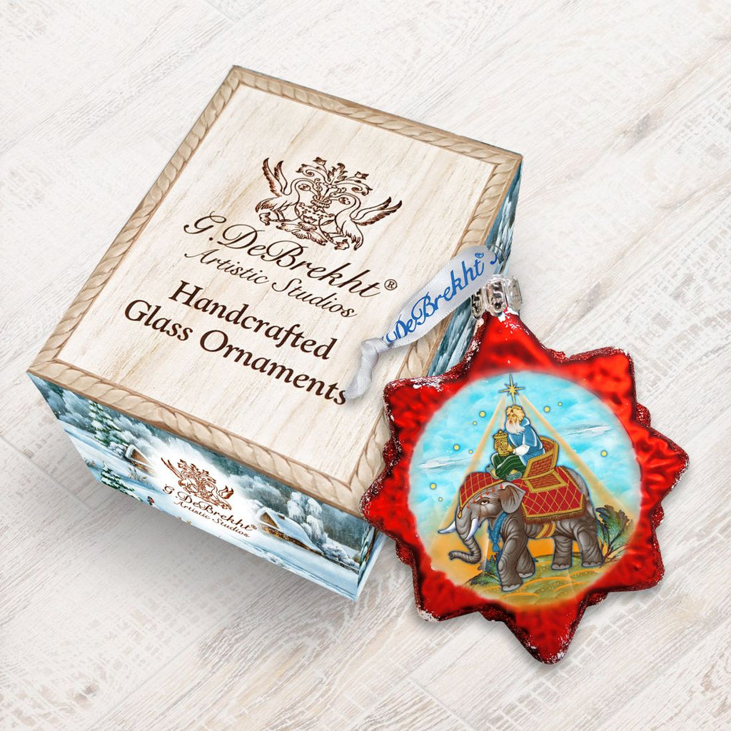 Gaspar Three Kings Mercury Glass Ornament by G. DeBrekht - Nativity Holiday Decor - 772014