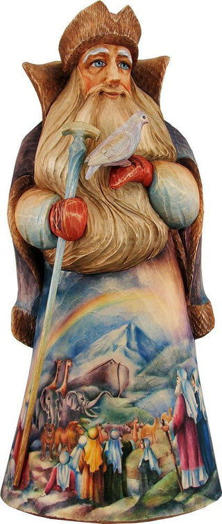 Nostalgic Noah ark Santa, Hand-Painted WOODCARVED Figurine L2917342 by G. DeBrekht - SPECIAL ORDER