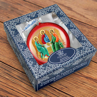 Trinity Glass Ornament by G. DeBrekht - Nativity Holiday Decor - 744-019