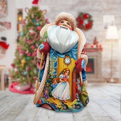To the Land of Snow Santa Hand-Painted WOODCARVED Masterpiece by G. DeBrekht - Christmas Decor - 241162