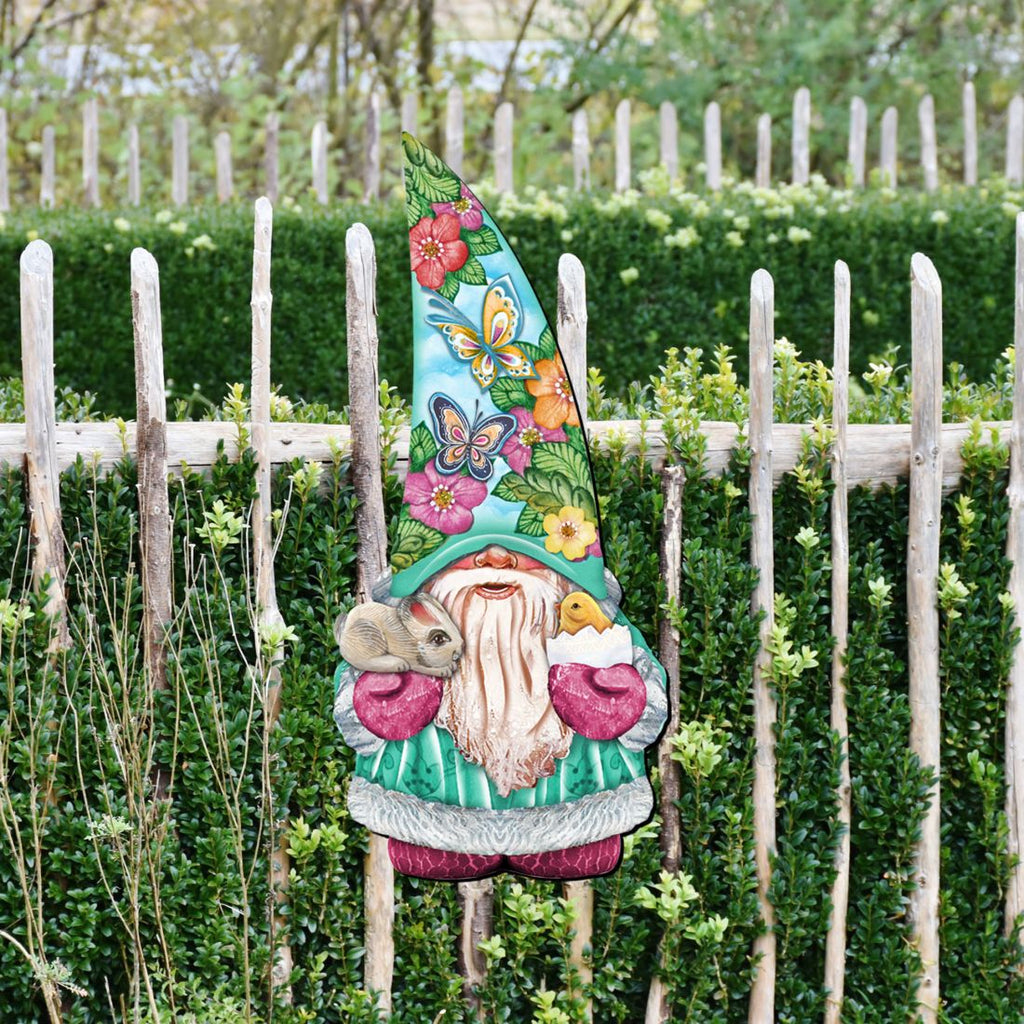 Spring Gnome Easter Door Decor by G. DeBrekht - Easter Spring Decor - 8611011H