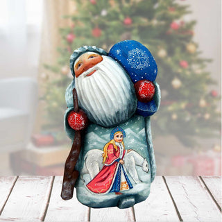 Snow Maiden's Friend Hand-Painted WOODCARVED Masterpiece by G. DeBrekht - Christmas Decor - 8215062