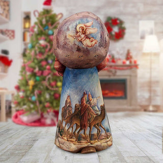 Nostalgic Nativity Hand-Painted WOODCARVED Masterpiece by G. DeBrekht - Nativity Holiday Decor - L291732  *** PRE-ORDER - Handmade Just for You! ***