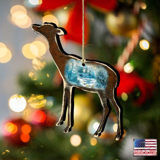 Baby Deer Wooden Ornaments by Nature Wonders - Wildlife Holiday Decor - 8198216