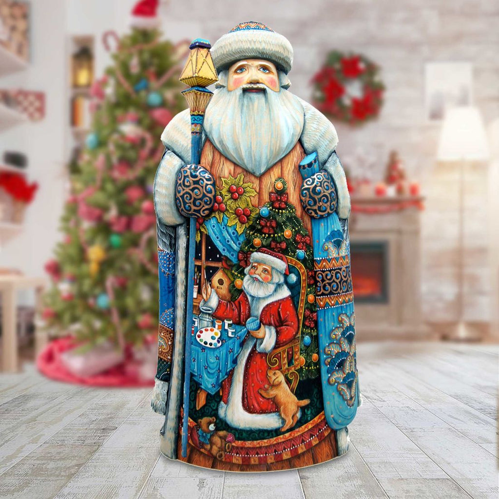 Gift Giving Children Tree Hand-Painted WOODCARVED Masterpiece by G. DeBrekht - Christmas Decor - 215637