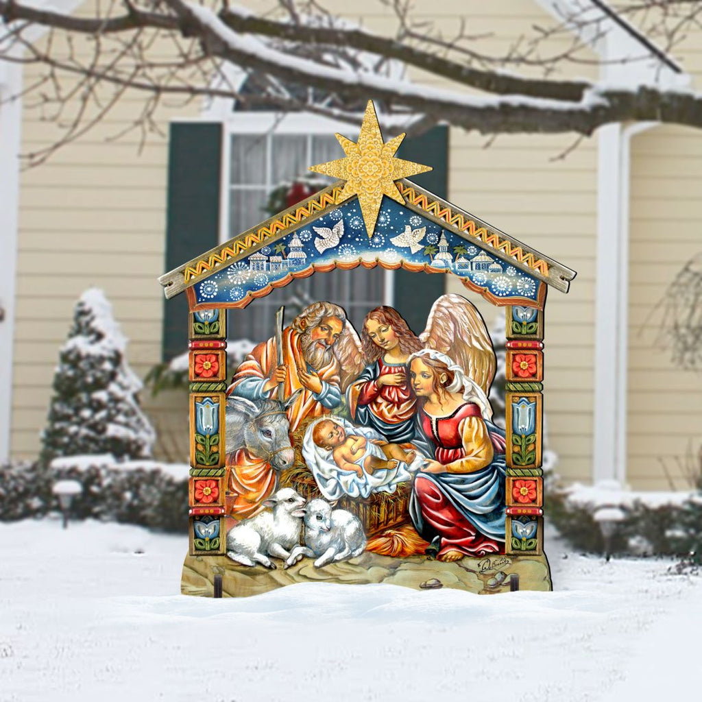 Nativity Outdoor Decor by G. DeBrekht - Nativity Holiday Decor - 8114031F