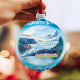 Alaska Glacier Glass Christmas Ornament – Holiday Splendor Ornament by G. DeBrekht – 73405