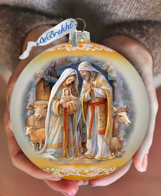 Large Glass Ornament - Nativity Chronicles Holiday Decor by G. Debrekht - Christmas Holiday Decor - 73964