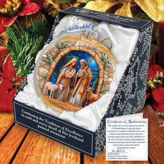 Large Glass Ornament - Journey to Bethlehem Holiday Decor by D. Gelsinger - Christmas Holiday Decor - 73979