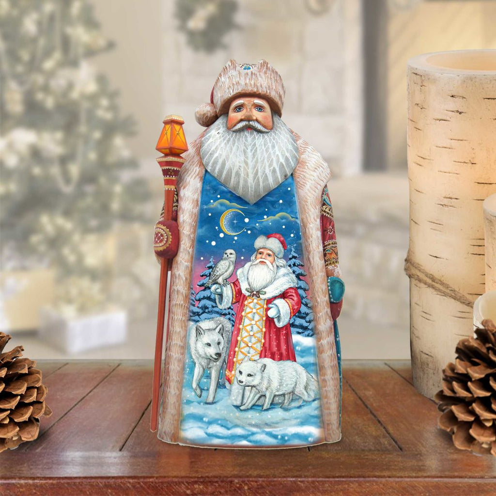 Polar Story Santa Hand-Painted WOODCARVED Masterpiece by G. DeBrekht - Christmas Decor - 210221SE