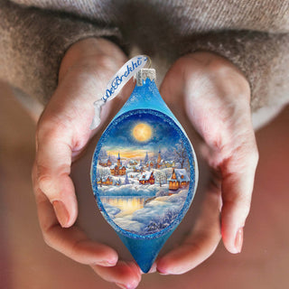 Magic Christmas Night Drop Glass Ornament by G. Debrekht - Christmas Decor - 757-048