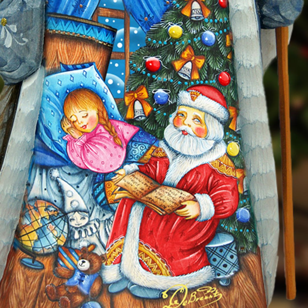 Santa Christmas Story Santa Hand-Painted WOODCARVED Masterpiece by G. DeBrekht - Christmas Decor - 821597