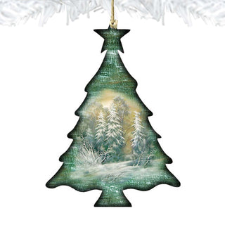 Woodsy Tree Wooden Ornaments by G. DeBrekht - Christmas Decor - 81988123