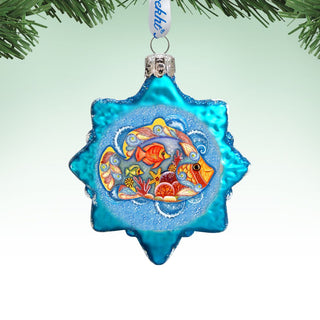 Star Mercury Glass Ornament by G. DeBrekht - Coastal Holiday Decor - 775477