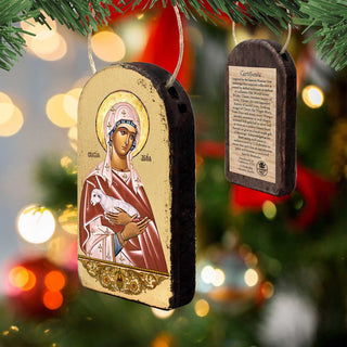Saint Agnia Religious Christian Sacred Icon Ornament - Inspirational Icon Decor - 87025