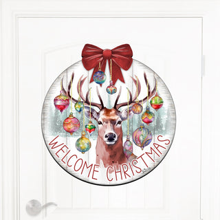 Welcome Christmas Front Door Welcome Sign, Wooden Front Porch Decor by G. Debrekht Christmas Decor - 933118H
