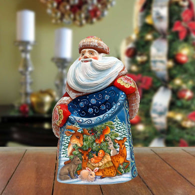 The Forest Animal Whisperer Hand-Painted WOODCARVED Figurine by G. DeBrekht - Christmas Decor - 8203013 *** PRE-ORDER - Handmade Just for You! ***