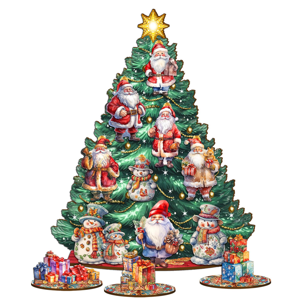 Santa Claus Christmas Tree Set by G.DeBrekht | Christmas Décor