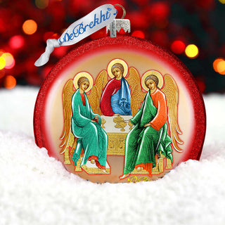 Trinity Glass Ornament by G. DeBrekht - Nativity Holiday Decor - 744-019