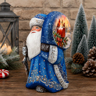 Christmas Cardinal Mailbox Hand-Painted WOODCARVED Masterpiece by G. DeBrekht - Christmas Décor - 8215569