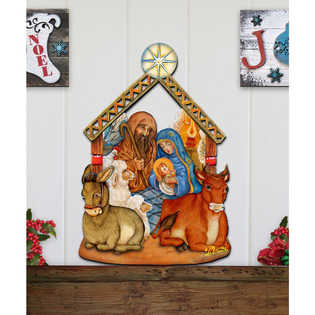 Nativity Christmas Nativity Door Decor by G. DeBrekht - Nativity Holiday Decor - 8114030H