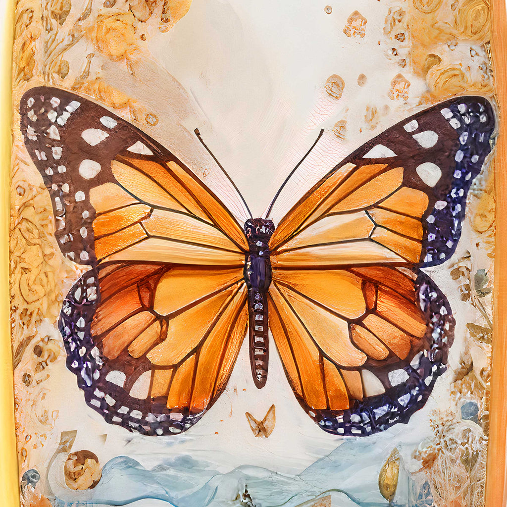 Monarch Butterfly Painting: Acrylic Insect Art Small - Shop