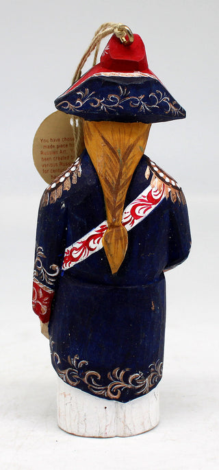 Limited Edition Soldier WOODCARVED Handpainted Ornament 4.5