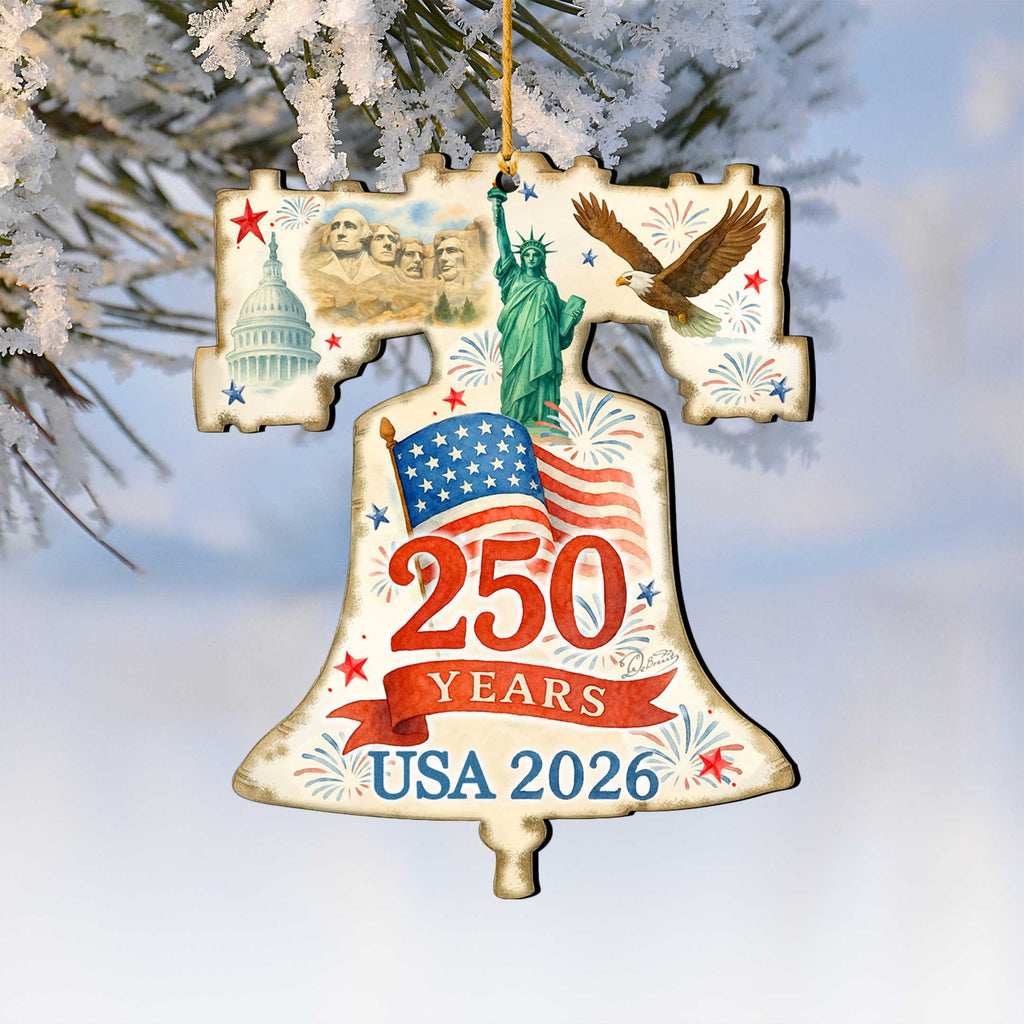 Patriotic 250th Anniversary Bell by G. DeBrekht - American Patriotic Decor – 8652842-1