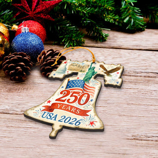 Patriotic 250th Anniversary Bell by G. DeBrekht - American Patriotic Decor – 8652842-1