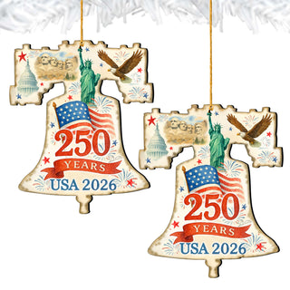Patriotic 250th Anniversary Bell by G. DeBrekht - American Patriotic Decor – 8652842-1