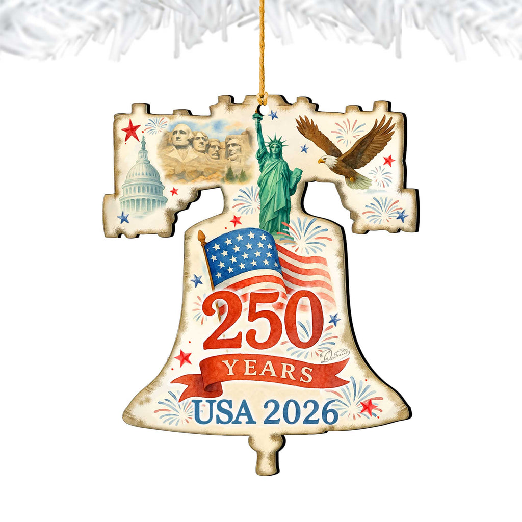 Patriotic 250th Anniversary Bell by G. DeBrekht - American Patriotic Decor – 8652842-1