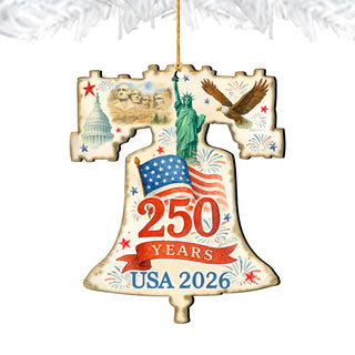 Patriotic 250th Anniversary Bell by G. DeBrekht - American Patriotic Decor – 8652842-1