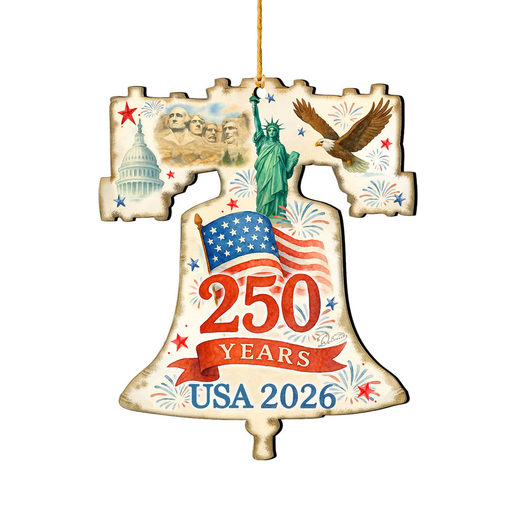 Patriotic 250th Anniversary Bell by G. DeBrekht - American Patriotic Decor – 8652842-1