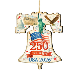 Patriotic 250th Anniversary Bell by G. DeBrekht - American Patriotic Decor – 8652842-1