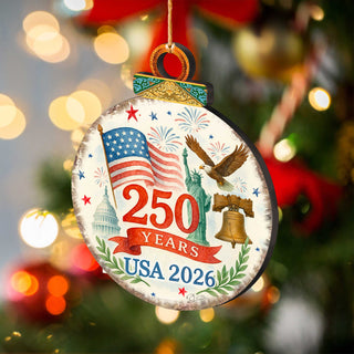 Patriotic 250th Anniversary Ornament by G. DeBrekht - American Patriotic Decor – 8652842-2