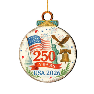 Patriotic 250th Anniversary Ornament by G. DeBrekht - American Patriotic Decor – 8652842-2