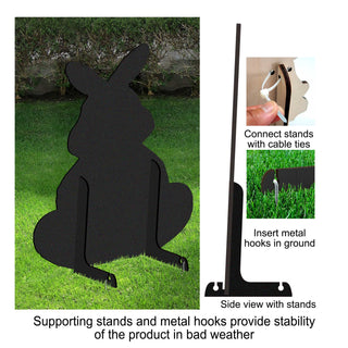 Spring Bunny Garden Décor – Handcrafted Wooden Easter Bunny Yard & Porch Decoration by G.Debrekht - 8652865F