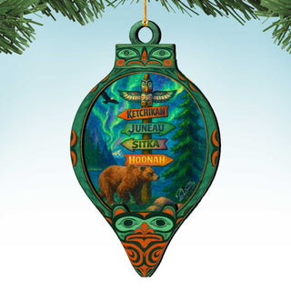 Forest Spirit Totem Wooden Ornament – Wildlife Décor by G. DeBrekht - Wildlife Holiday Décor - 8710171