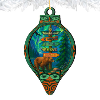 Forest Spirit Totem Wooden Ornament – Wildlife Décor by G. DeBrekht - Wildlife Holiday Décor - 8710171