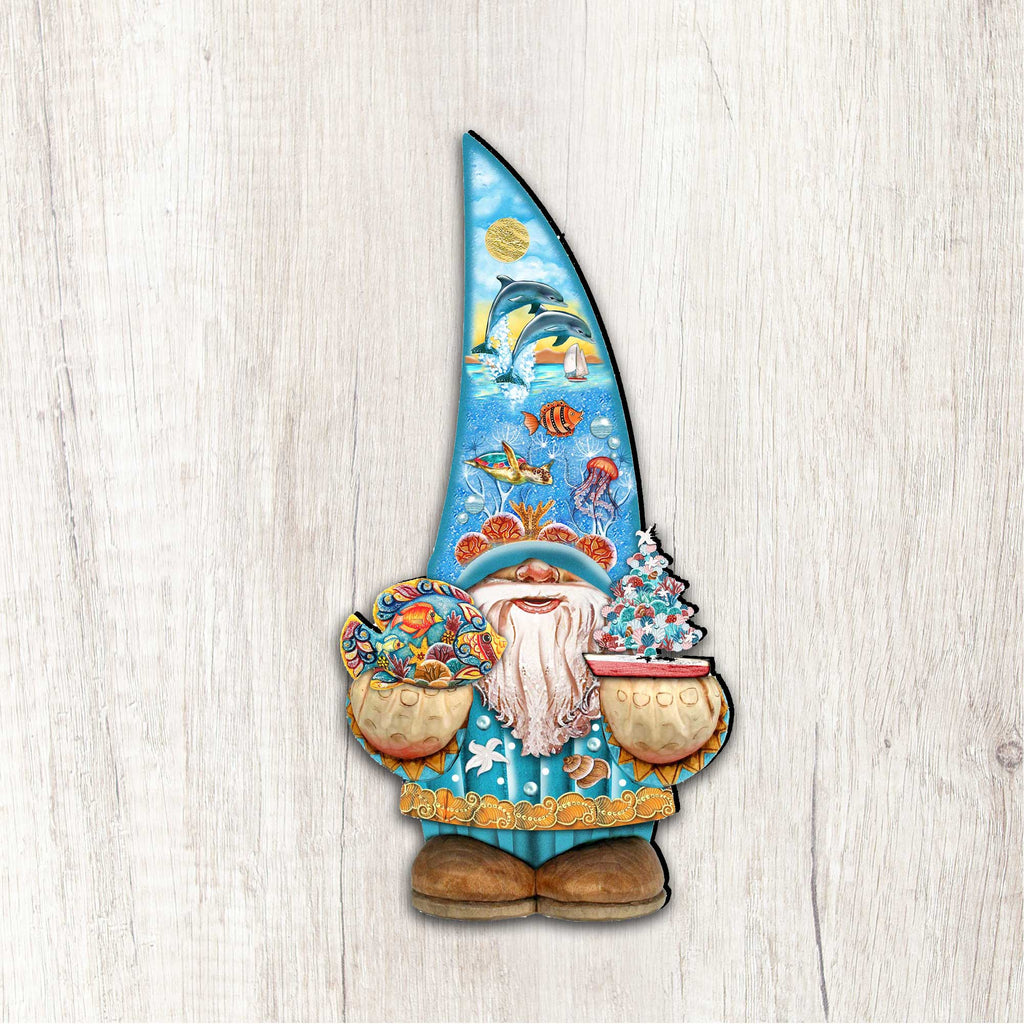 Coastal Gnome Coastal Door Decor by G. DeBrekht - Coastal Holiday Decor - 8611014H