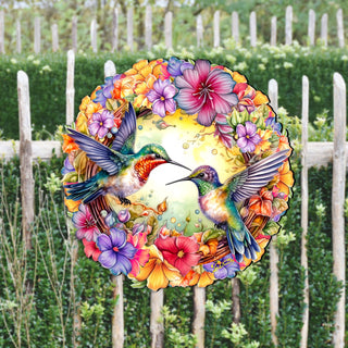 Hummingbirds Holiday Door Decor by G. Debrekht - Christmas Decor - 8652804H