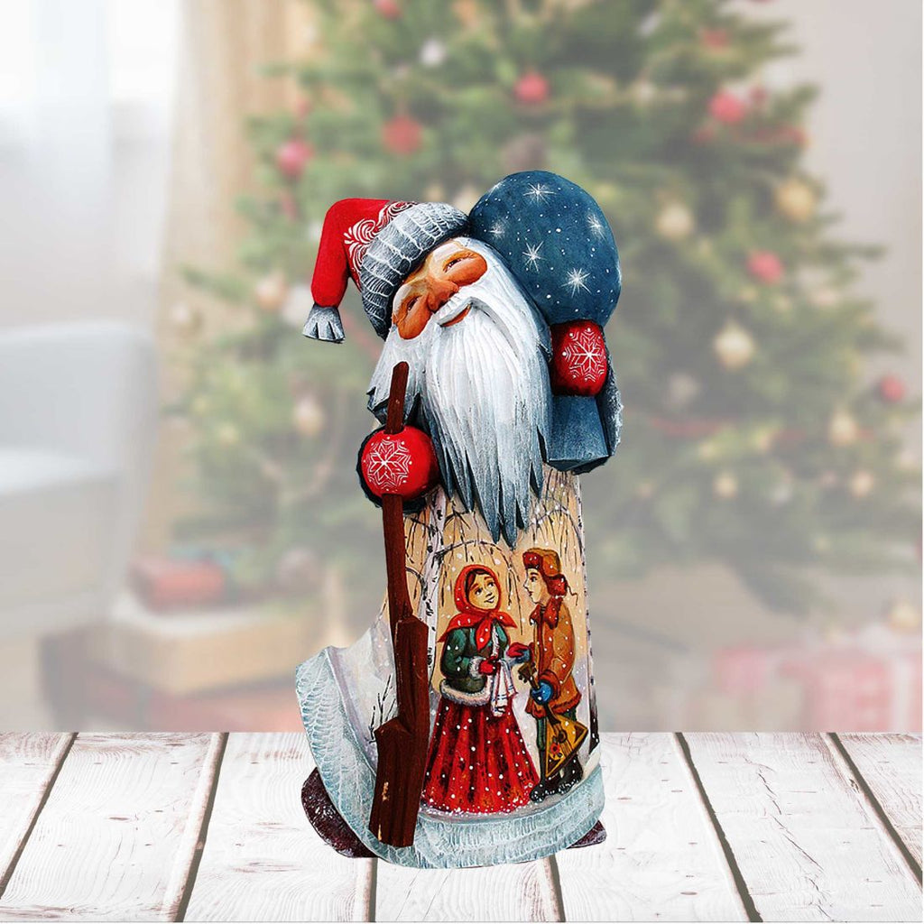 Winter Ballad Santa Hand-Painted WOODCARVED Masterpiece by G. DeBrekht - Christmas Decor - 821447 *** PRE-ORDER - Handmade Just for You! ***