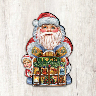 Toy Shop Santa Christmas Door Decor by G. DeBrekht - Christmas Santa Snowman Decor - 8119172H
