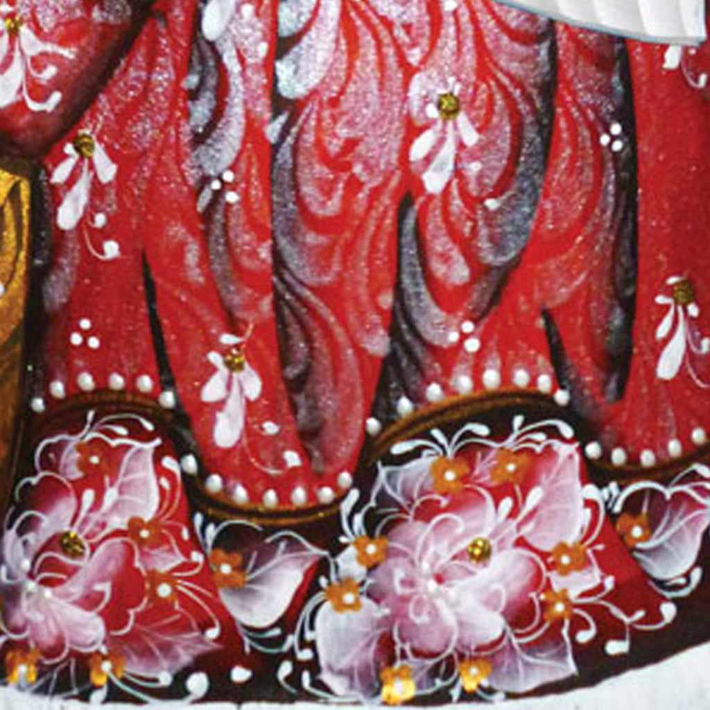 Dancing Santa in Red Hand-Painted WOODCARVED Masterpiece by G. DeBrekht - Christmas Decor - 8201012 *** PRE-ORDER - Handmade Just for You! ***