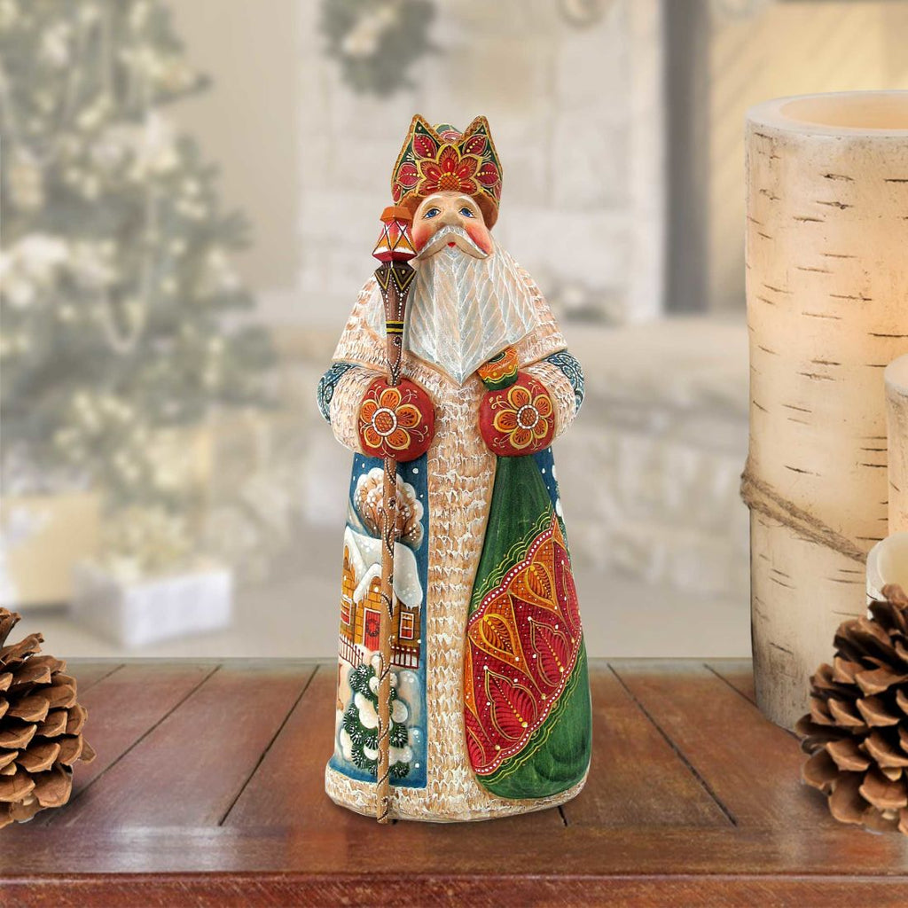 Pleasures Santa Hand-Painted WOODCARVED Masterpiece by G. DeBrekht - Christmas Decor - 213302 *** PRE-ORDER - Handmade Just for You! ***