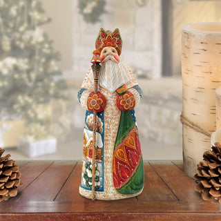 Pleasures Santa Hand-Painted WOODCARVED Masterpiece by G. DeBrekht - Christmas Decor - 213302 *** PRE-ORDER - Handmade Just for You! ***