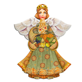 Fall Angel Thanksgiving Halloween Door Decor by G. DeBrekht - Thanksgiving Halloween Decor - 8155232H